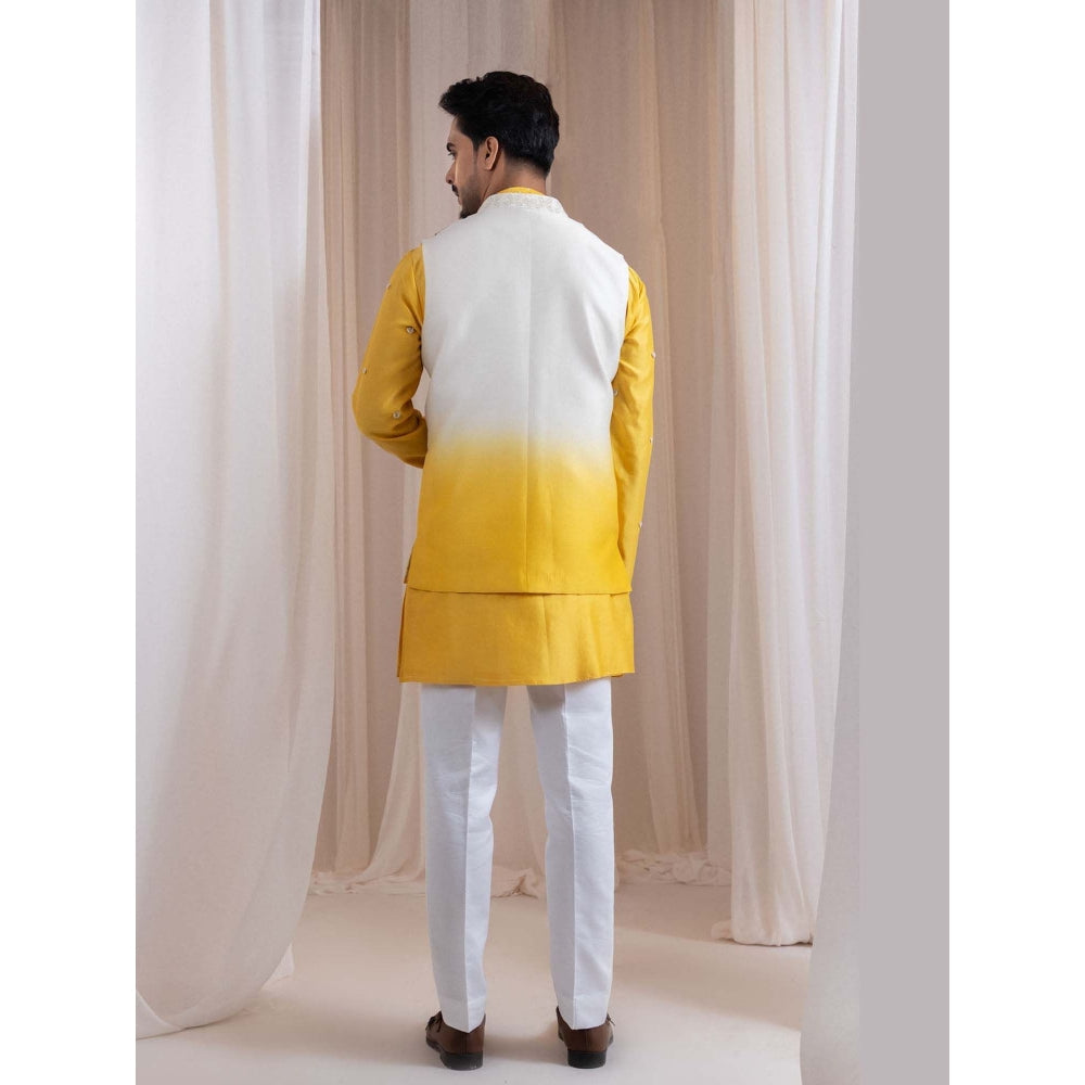 SMRITI Ivory Embroidered Nehru Jacket