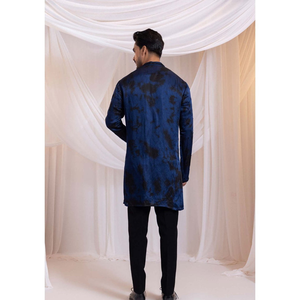 SMRITI Navy Blue Midnight Royal Kurta With Pant