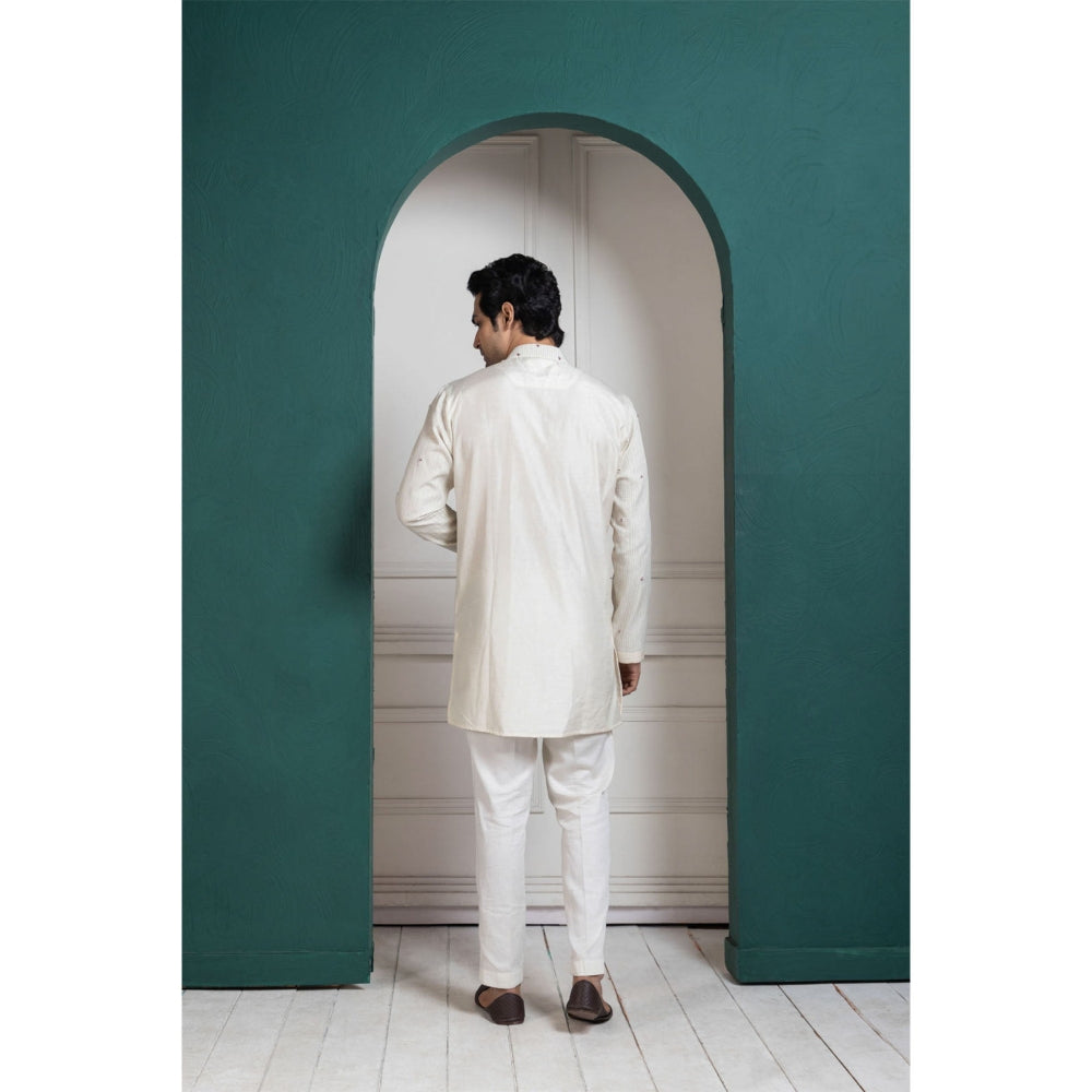 SMRITI Regal Ivory Layered Kurta