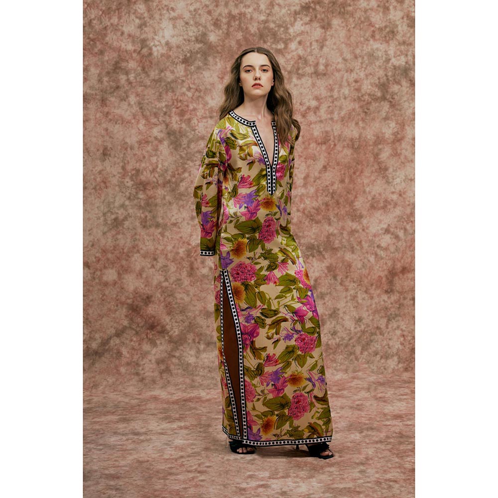 SOTBELLA Floral Print Kaftan