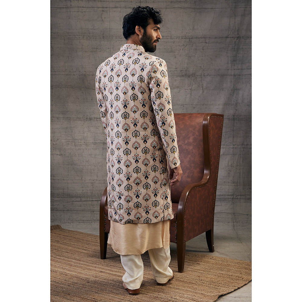 Soup by Sougat Paul Sarouk Printed Sherwani (Set of 4)