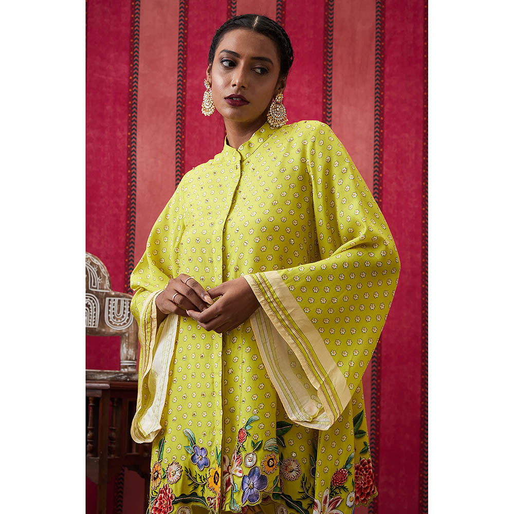 Soup by Sougat Paul Gulista Yellow Floral Co-Ord (Set of 2)