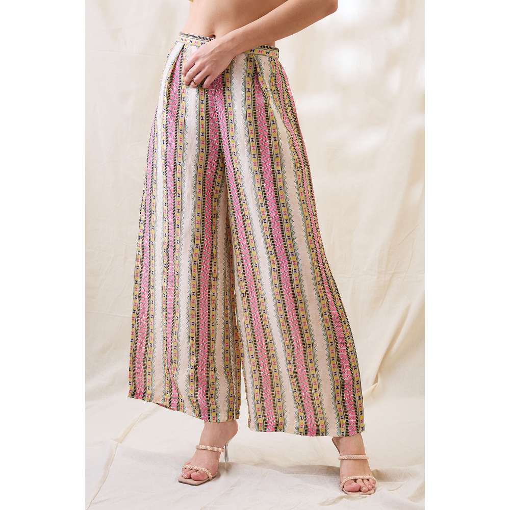 Soup by Sougat Paul Yellow Nooma Printed Co-Ord (Set of 2)