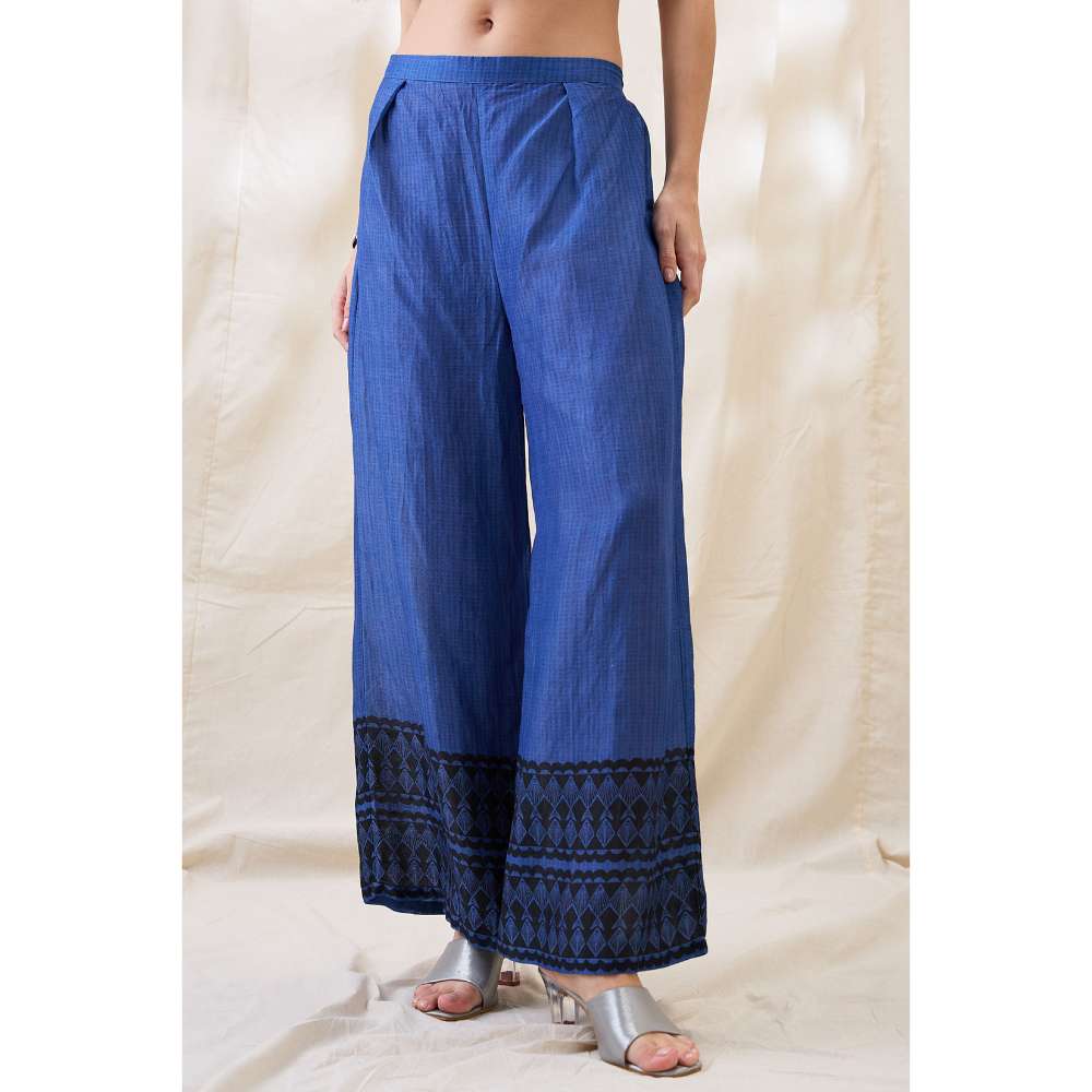 Soup by Sougat Paul Blue Noorani Embellished Co-Ord (Set of 2)