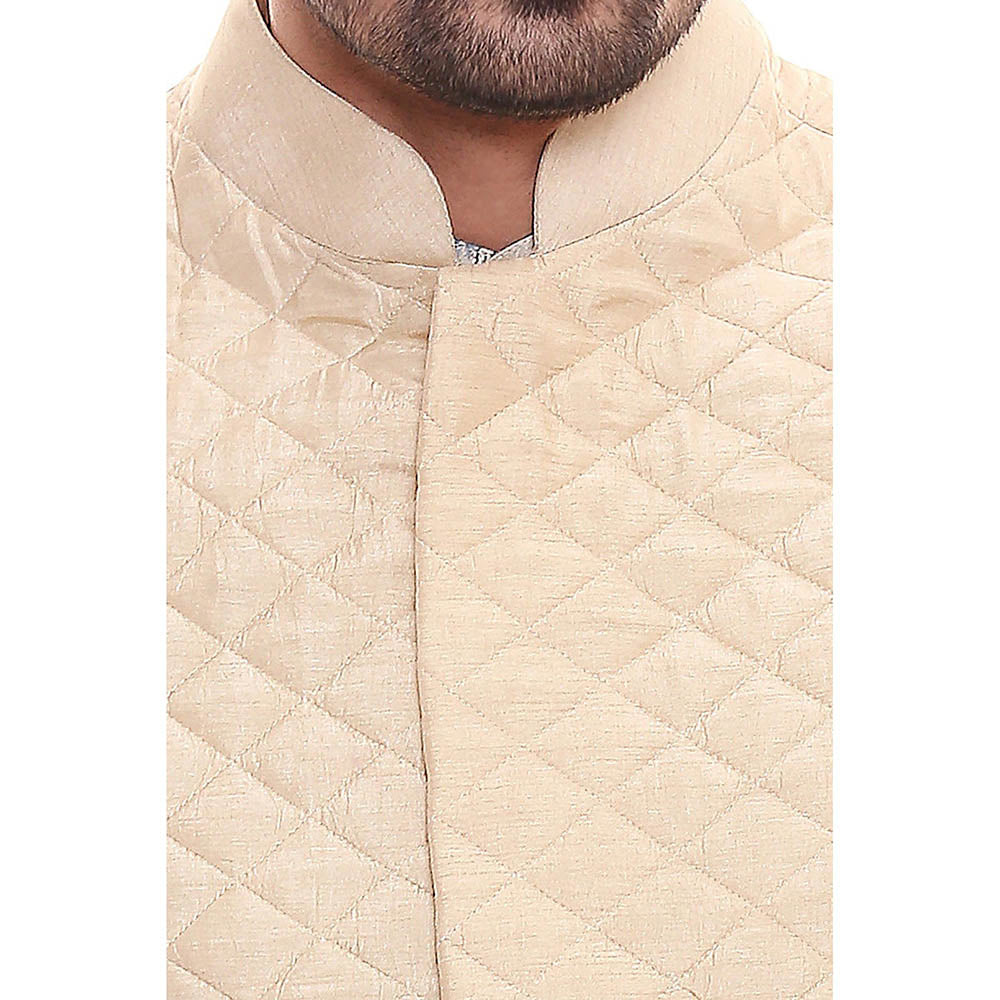 Soup by Sougat Paul Applique Floral Kurta with Chudidaar and Quilted Sleeveless Jacket