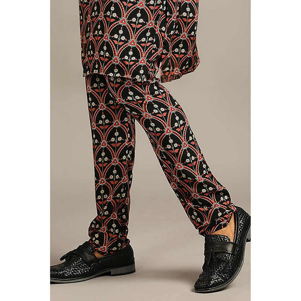 Soup by Sougat Paul Ethnic Folklore Printed Kurta with Churidar