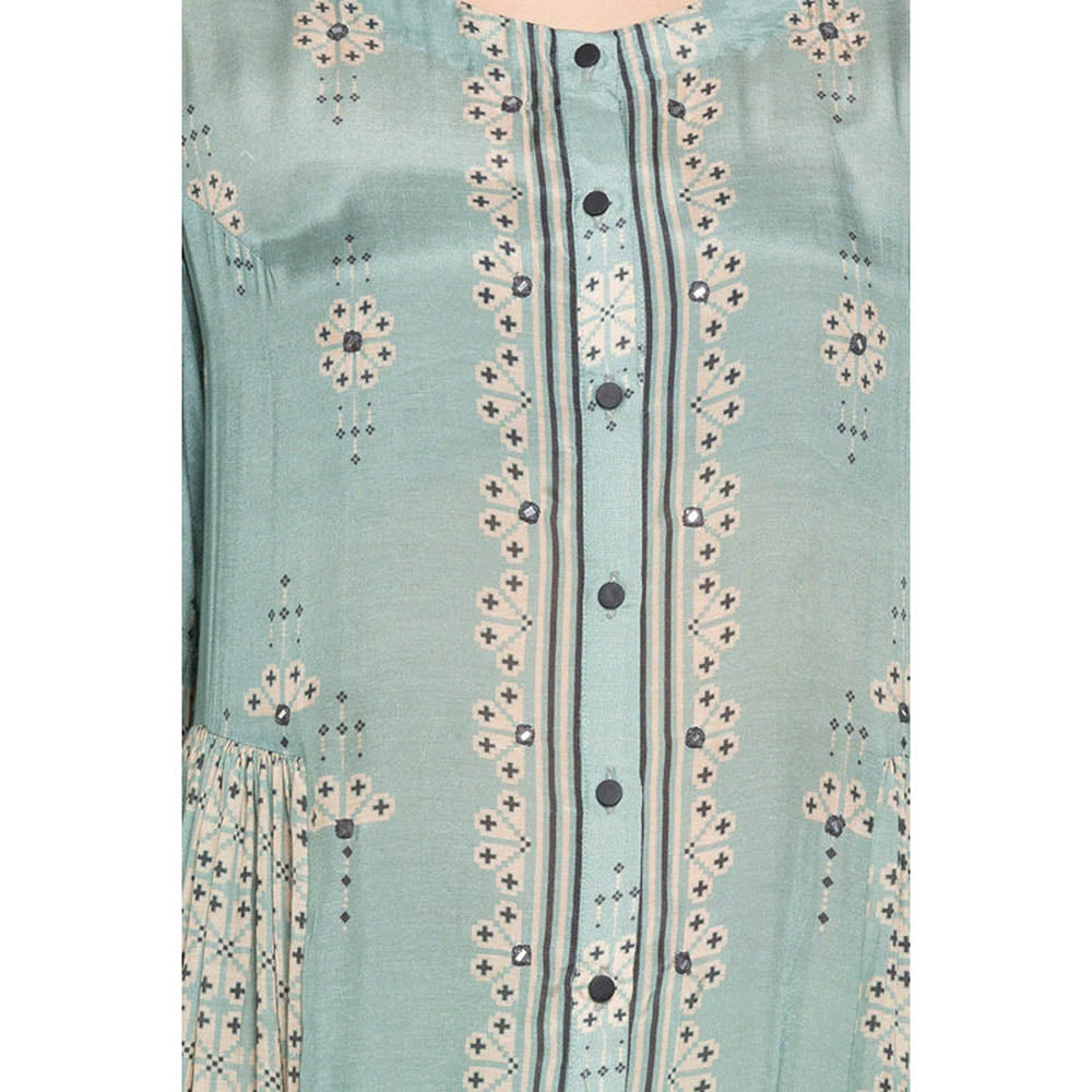 Soup by Sougat Paul Azure Printed Anarkali