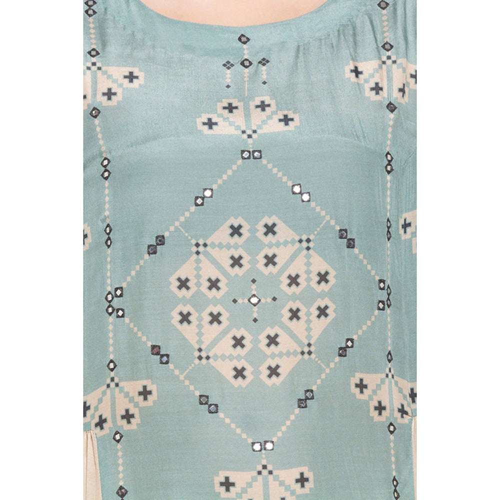 Soup by Sougat Paul Azure Printed Blue Dress