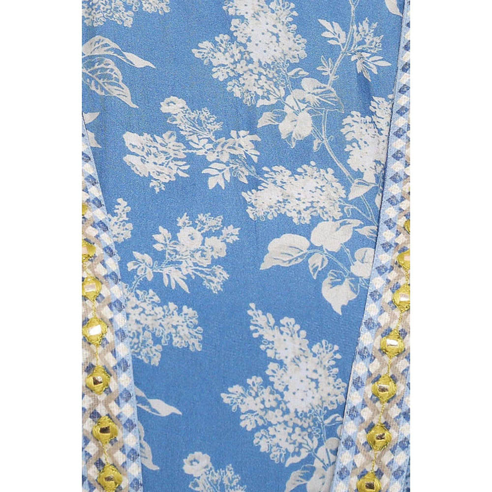 Soup by Sougat Paul Applique Printed Dress with Jacket