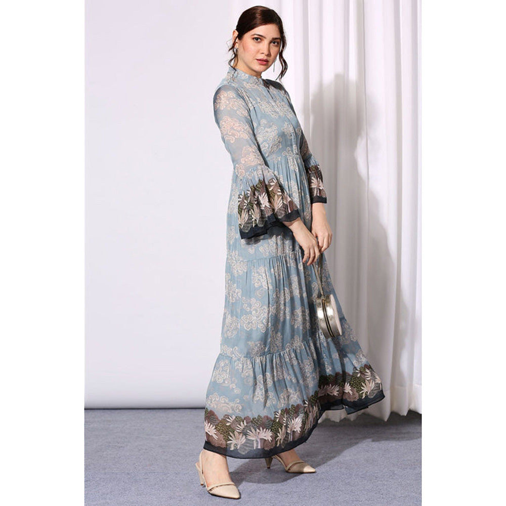 Soup by Sougat Paul Conversational Printed Tiered Dress