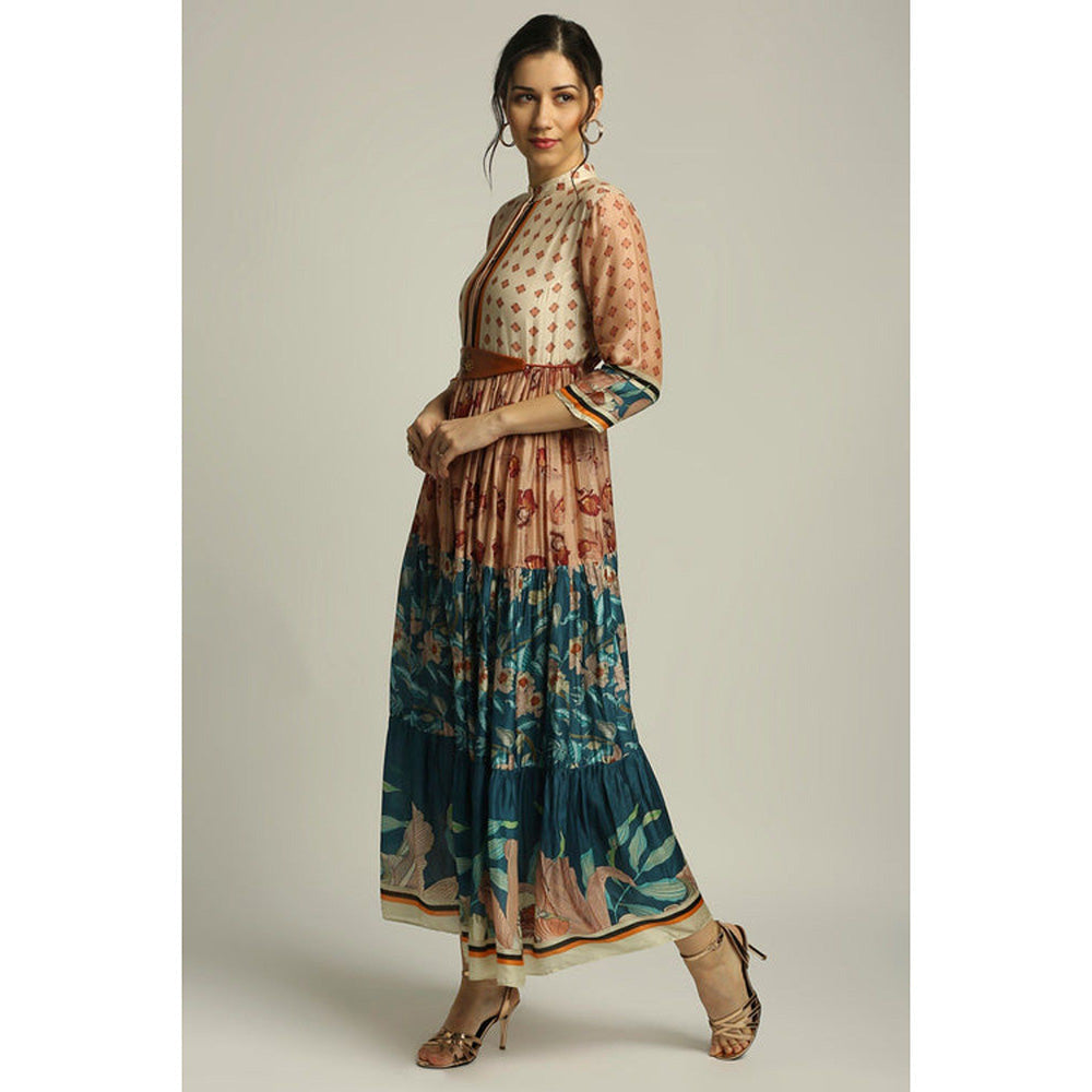 Soup by Sougat Paul Orchid Bloom Long Tiered Dress