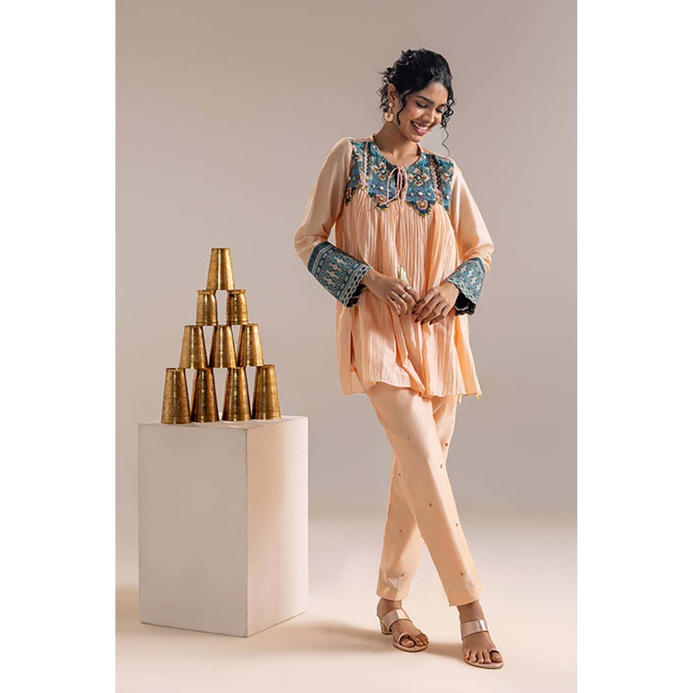 Soup by Sougat Paul Women Chanderi Printed Top and Pant