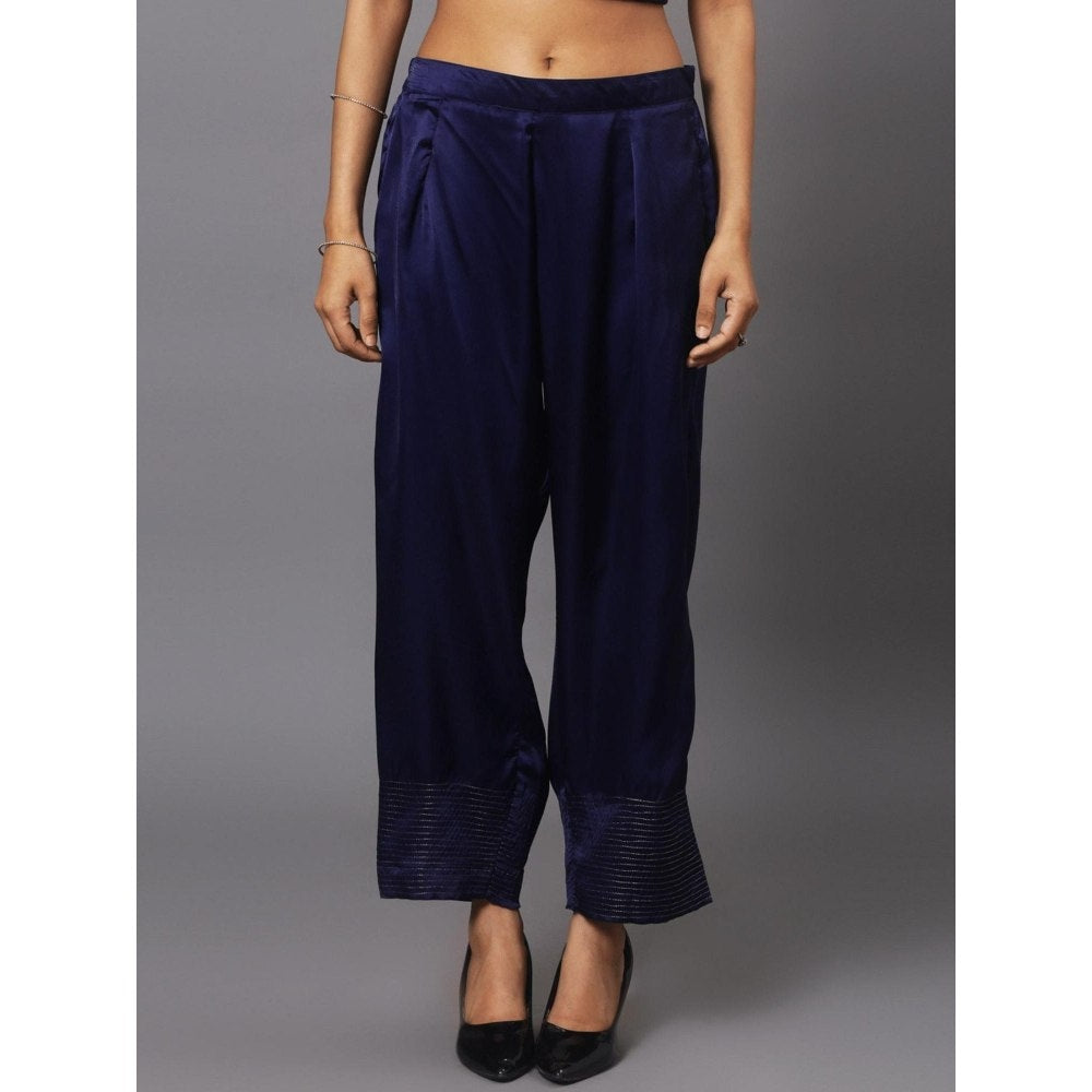 Spring Soul Royal Blue Kaftan and Pant (Set of 2)