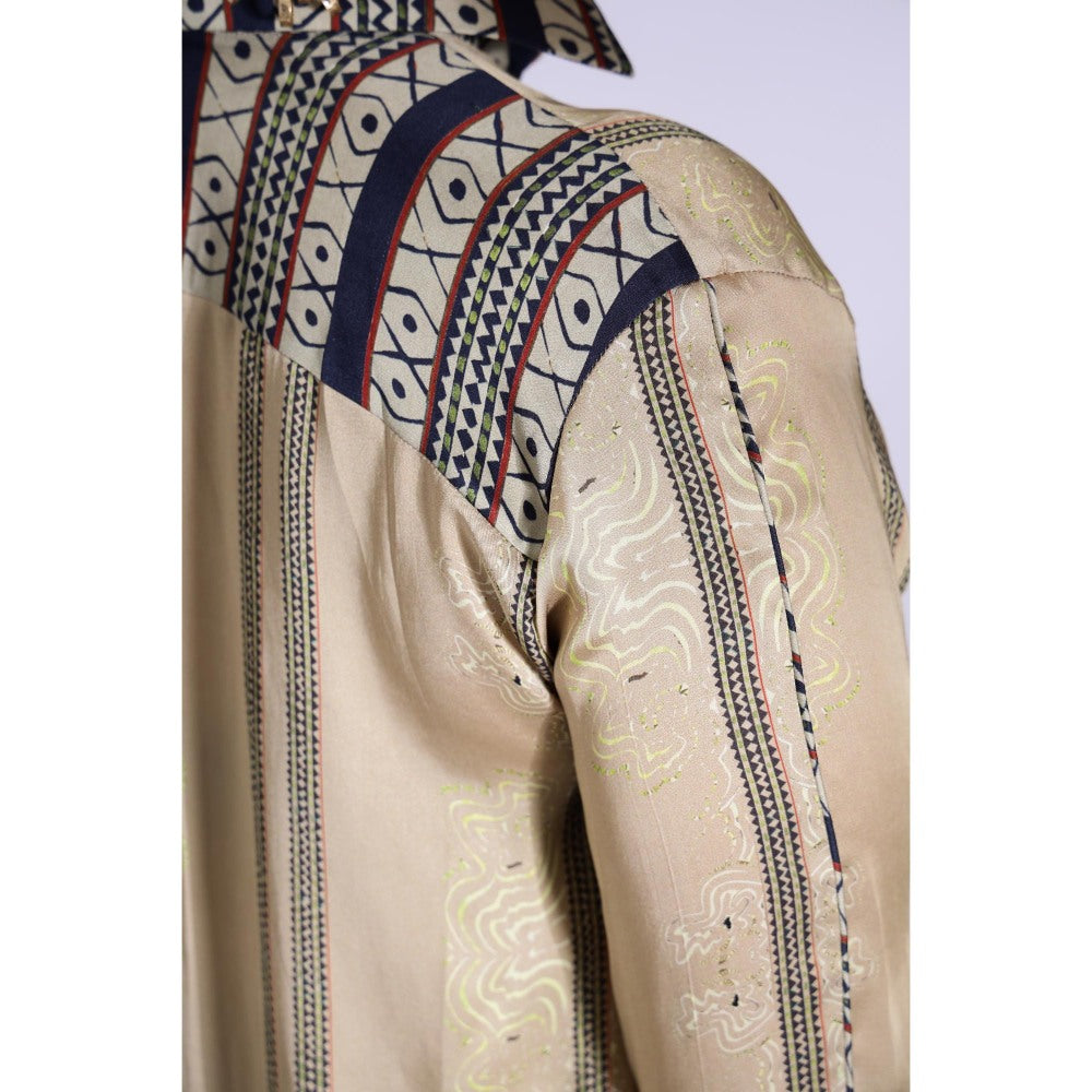 Studio Surbhi Beige Printed Co-Ord (Set of 2)