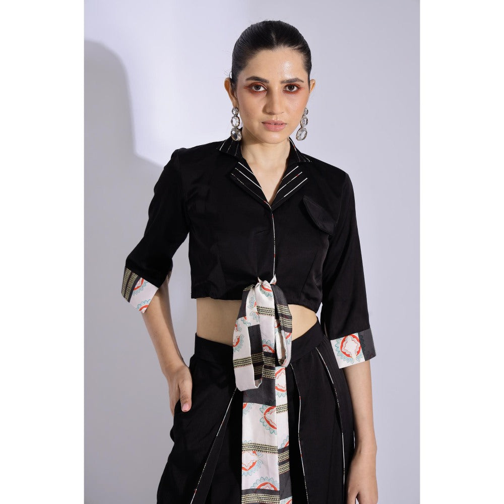 Studio Surbhi Black Printed Co-Ord (Set of 2)