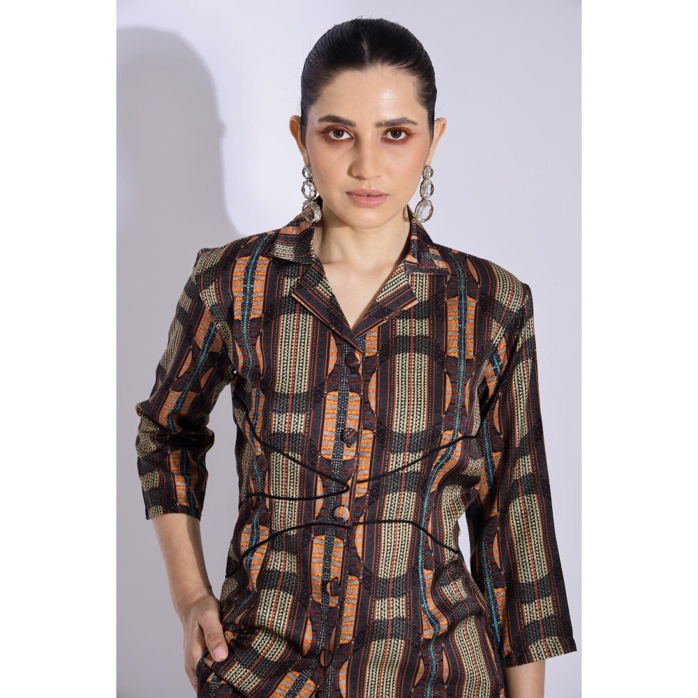 Studio Surbhi Brown Printed Co-Ord (Set of 2)