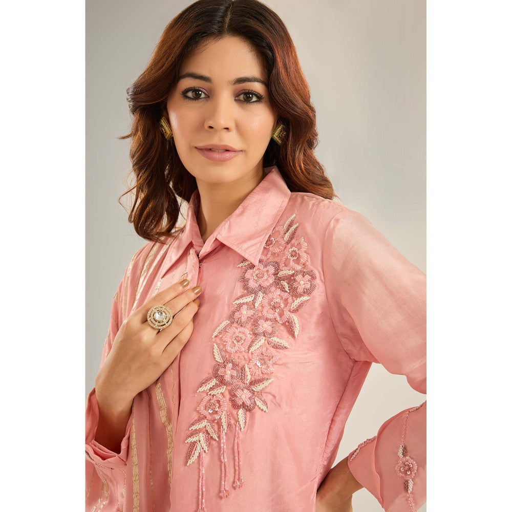 Studio A Pink Kaftan with Pant (Set of 2)