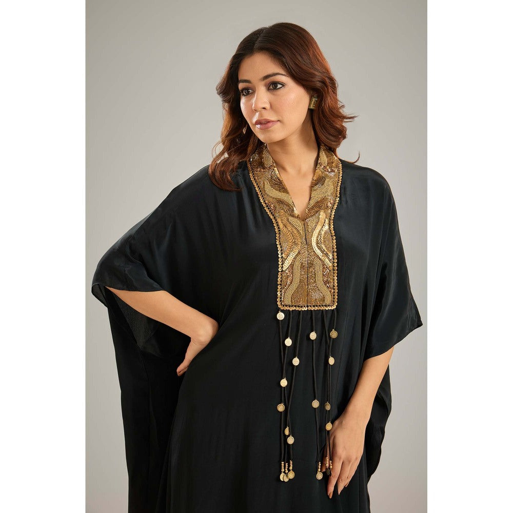 Studio A Black Kaftan with Palazzo (Set of 2)
