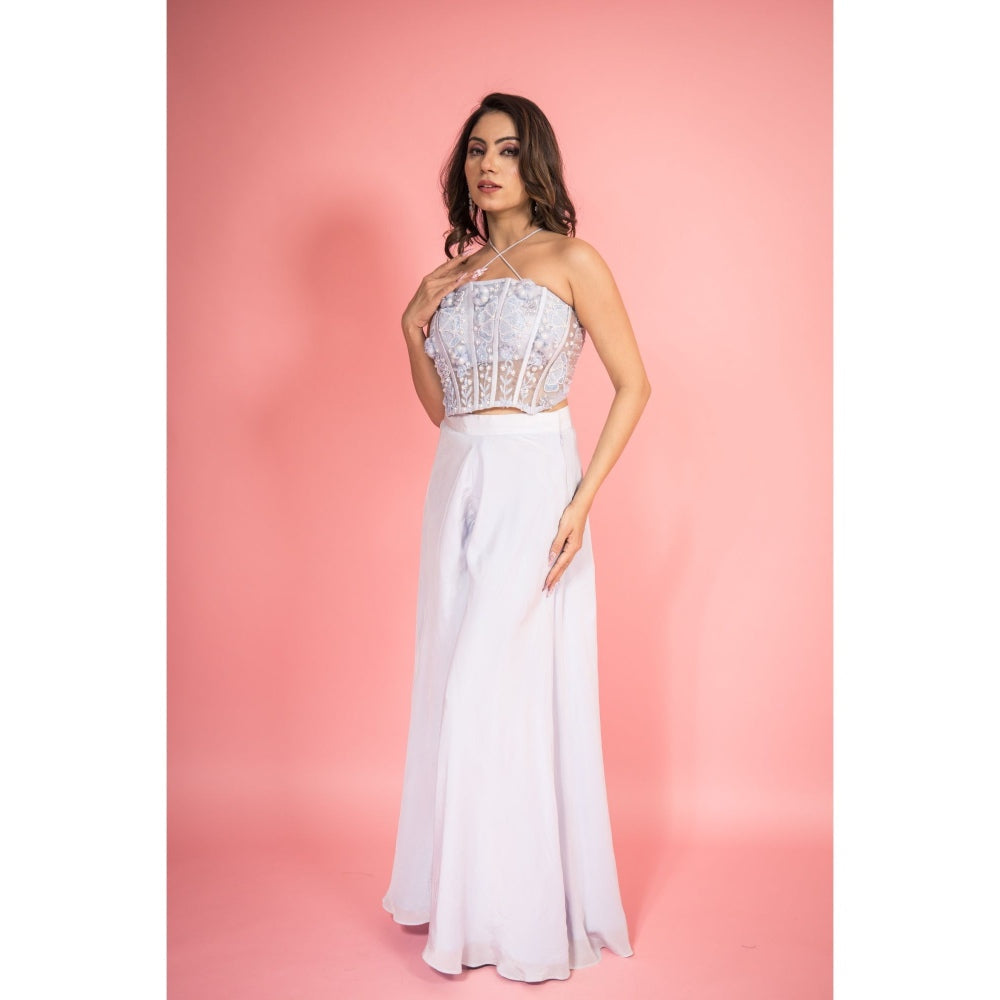 SUBTLE Pearl Floral Corset Top