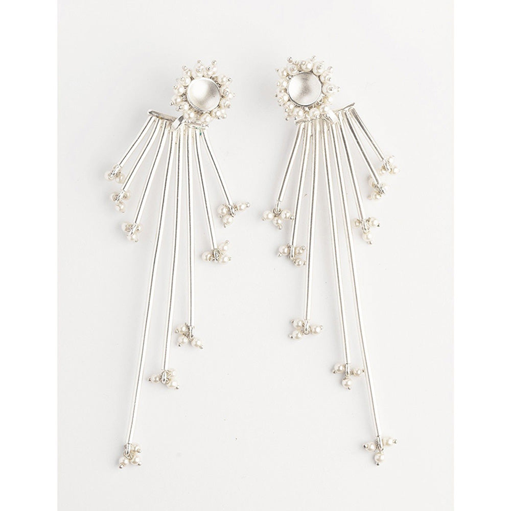 Suhani Pittie Multi Bunch Pearl Linear Earring