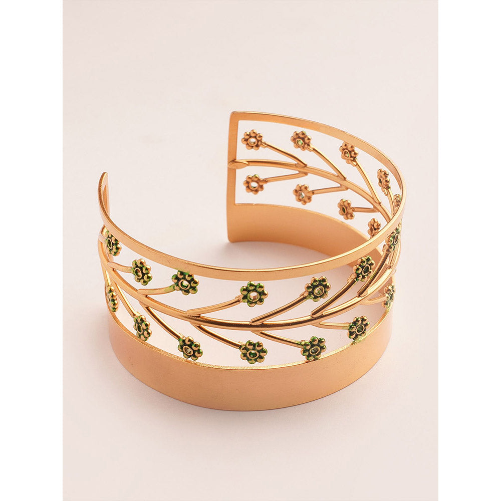 Suhani Pittie Solar Mettle 22k Gold Plated Cuff