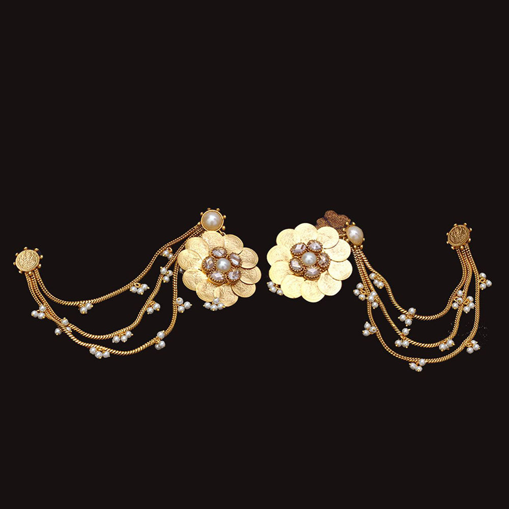 Suhani Pittie Gold Sahara Kasu Coin Drop Earrings