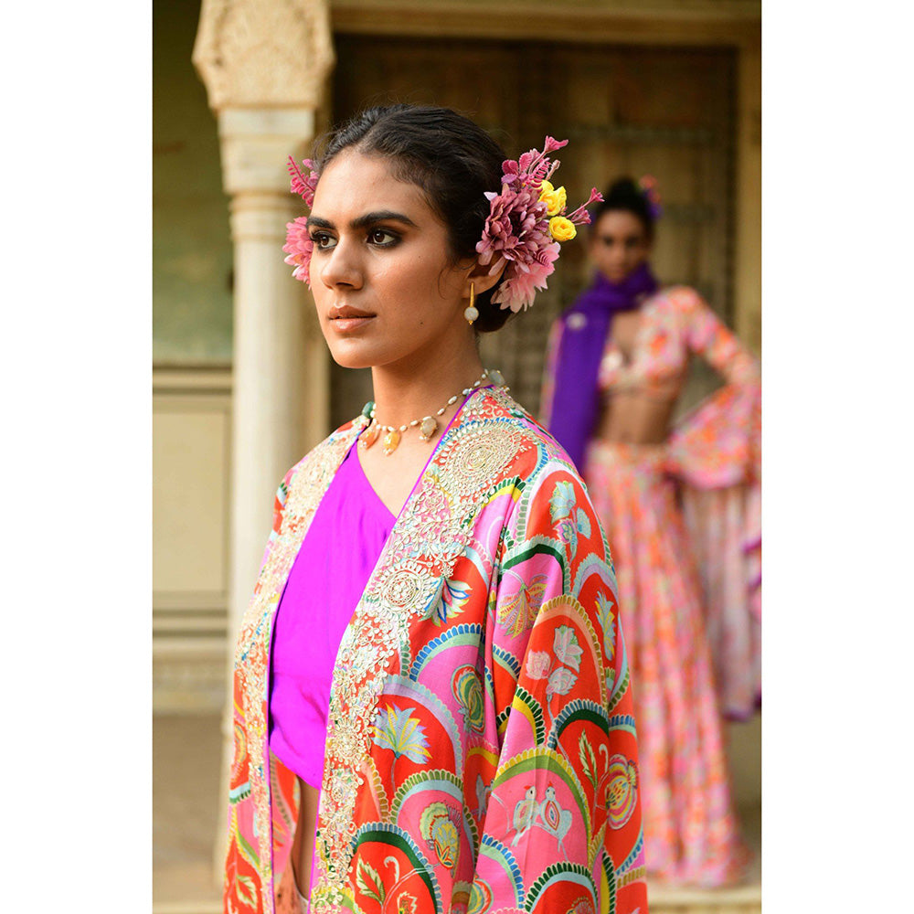 Swati Vijaivargie Nargis Embroidered Cape