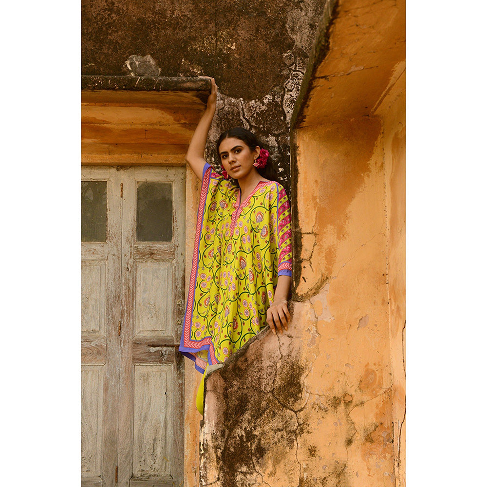 Swati Vijaivargie Ragini Kaftan & Pant (Set of 2)