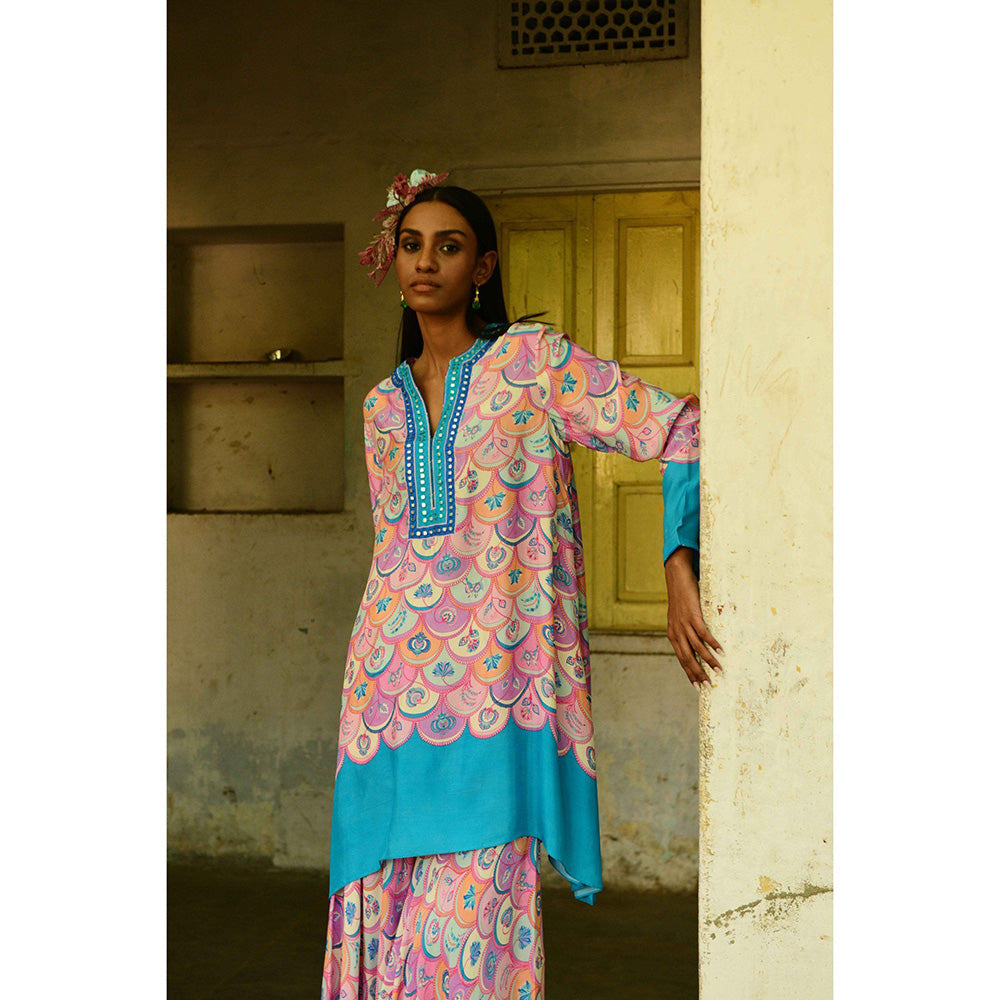 Swati Vijaivargie Mogra Kurta and Sharara (Set of 2)