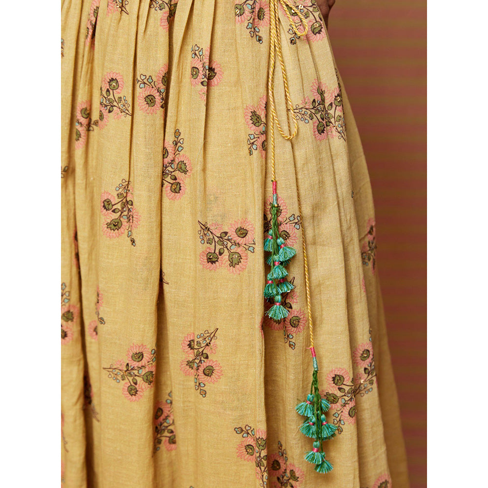 Swati Vijaivargie Beige Adele Wrap Dress