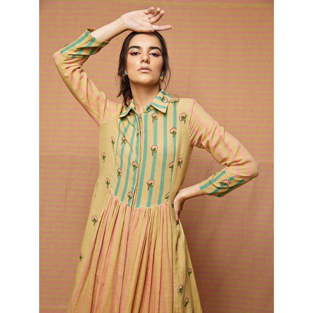 Swati Vijaivargie Beige Charlotte Summer Dress