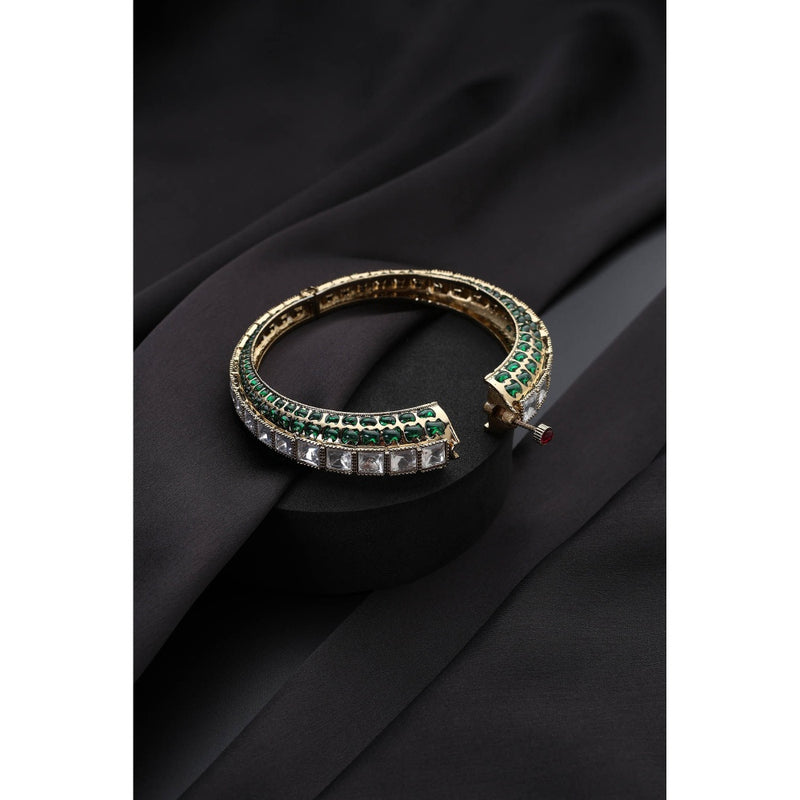 SWABHIMANN Multi-Color Polki Kada