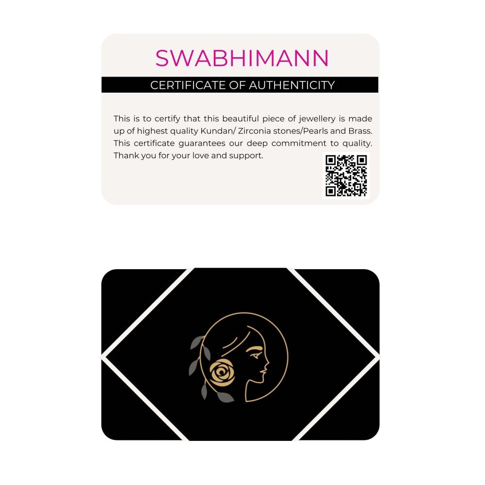SWABHIMANN Feona Ferozi Zirconia Hoop Earrings