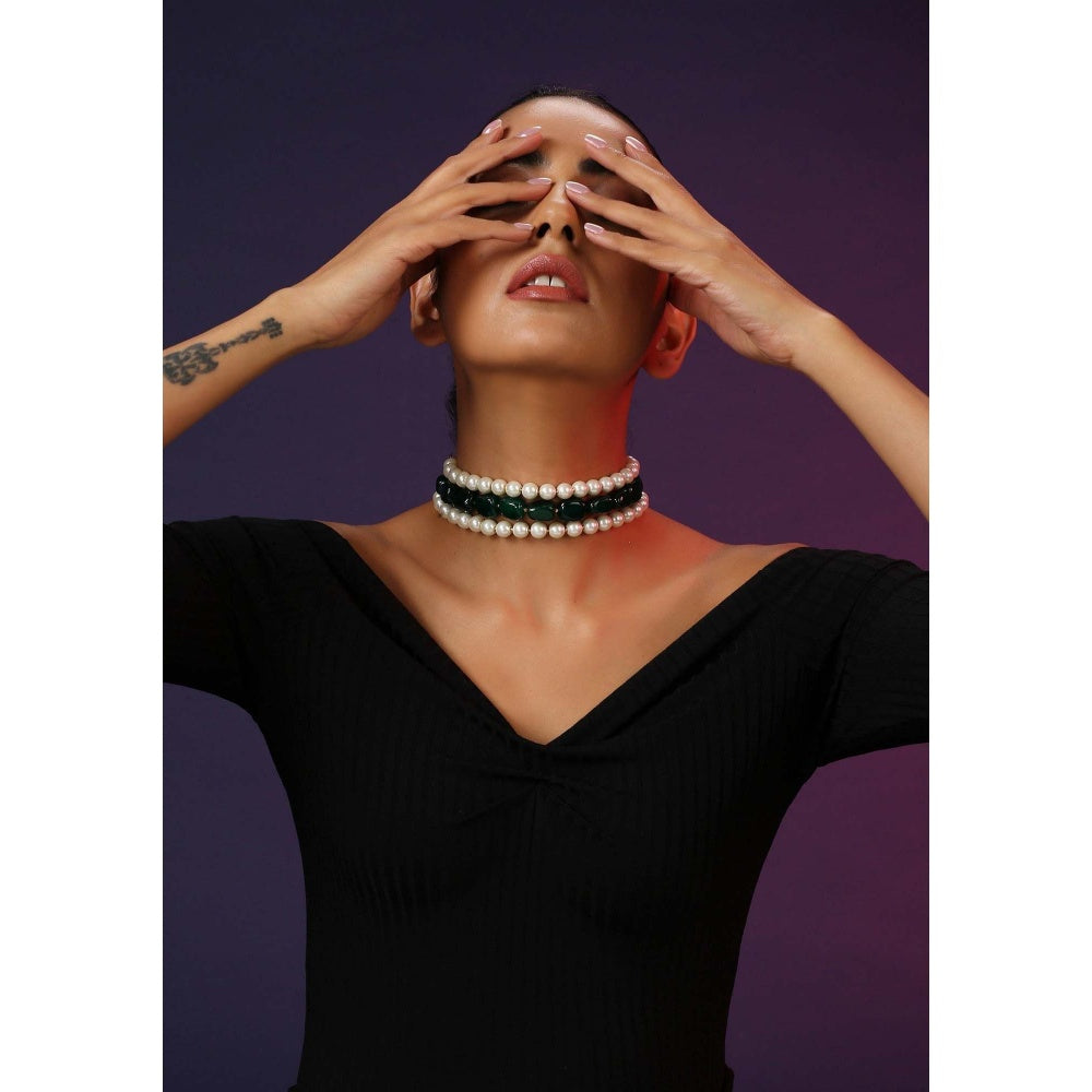 SWABHIMANN Belka Multicolour Pearl Choker