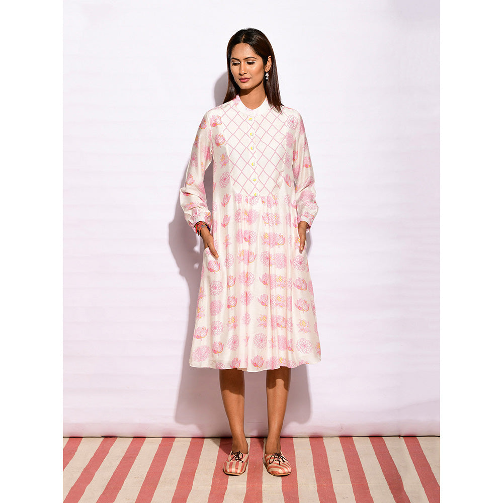 Swati Vijaivargie In Bloom Off White Printed Dress