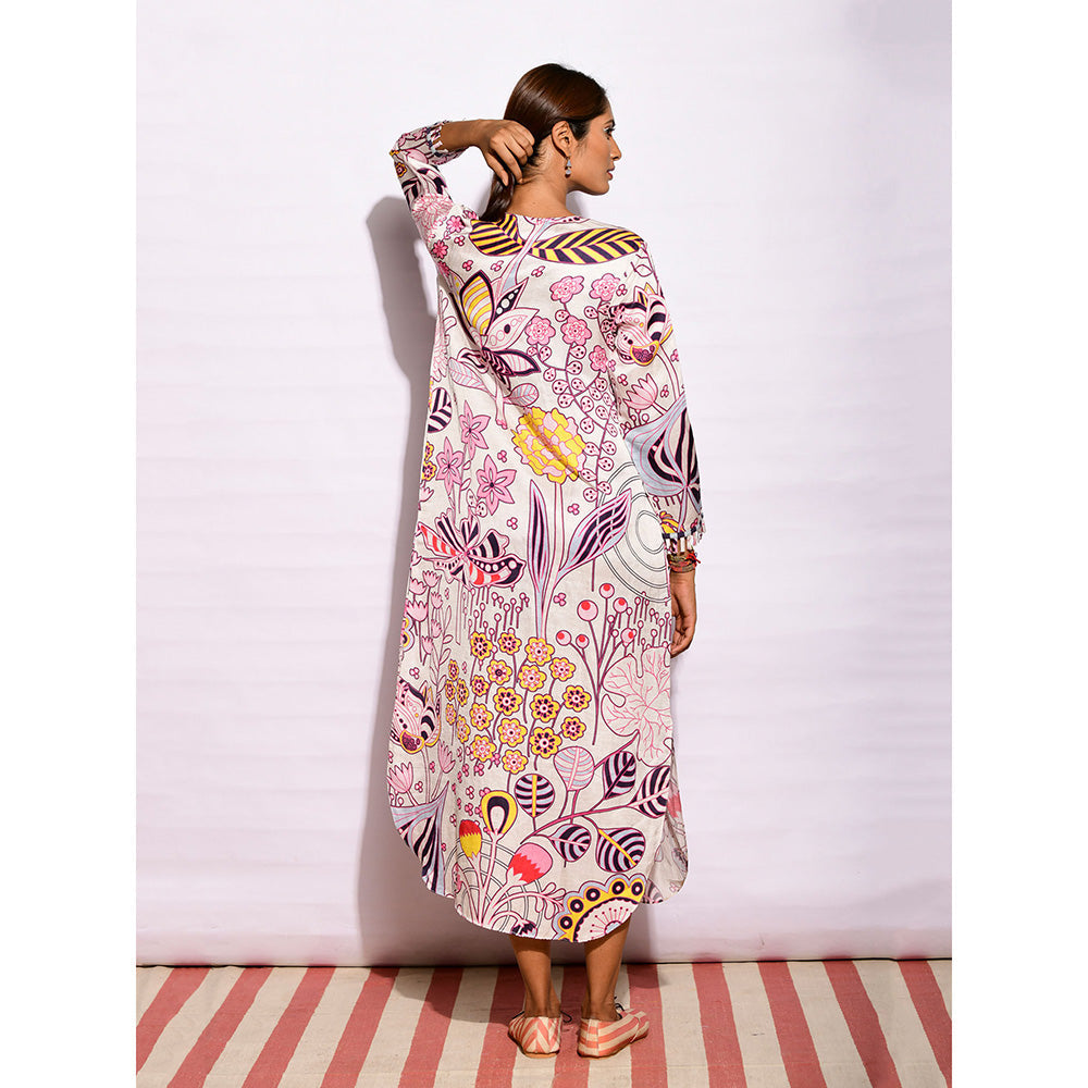 Swati Vijaivargie In Bloom Multicolor Jaal Shirt Dress