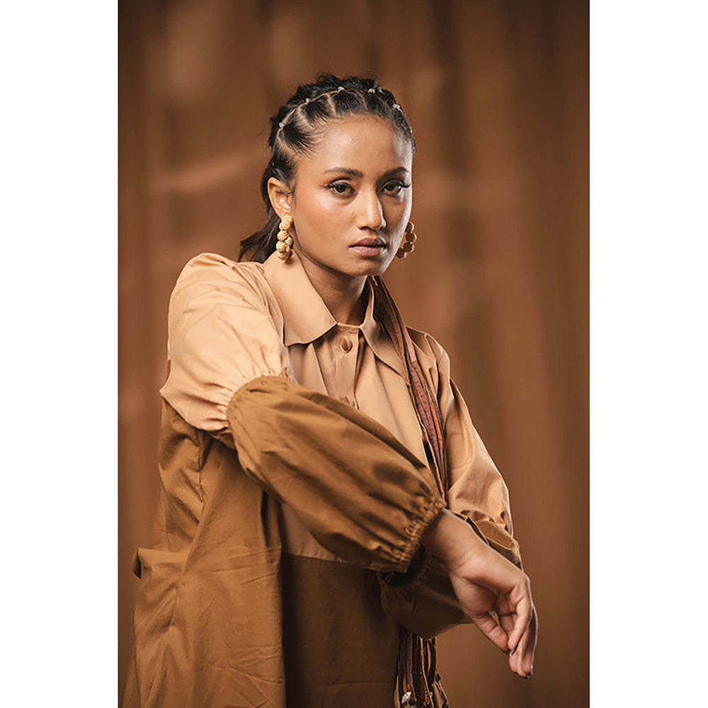 Taraasi Posham Pa' Cotton Shirt Dress