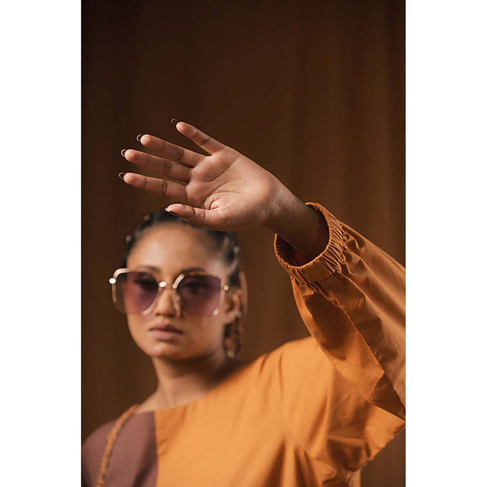 Taraasi Kho Kho' Cotton Shirt Dress