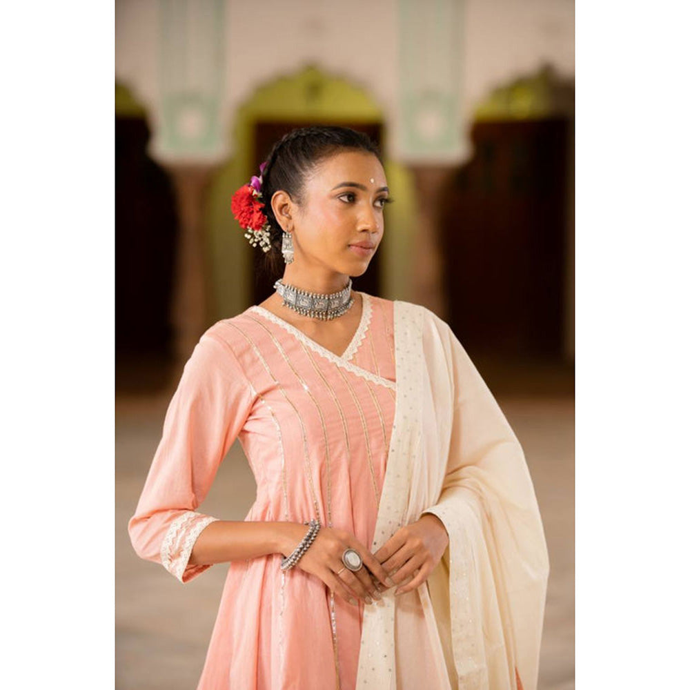 Taraasi CREAM Mulmul Cotton Dupatta