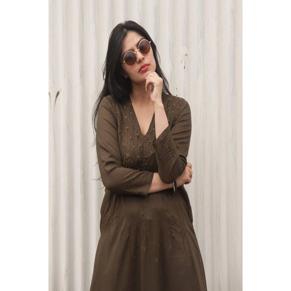 Taraasi Pindrop's' Cambric Dress