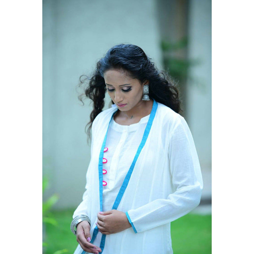 Taraasi Moonshine' Mulmul Cotton Dress