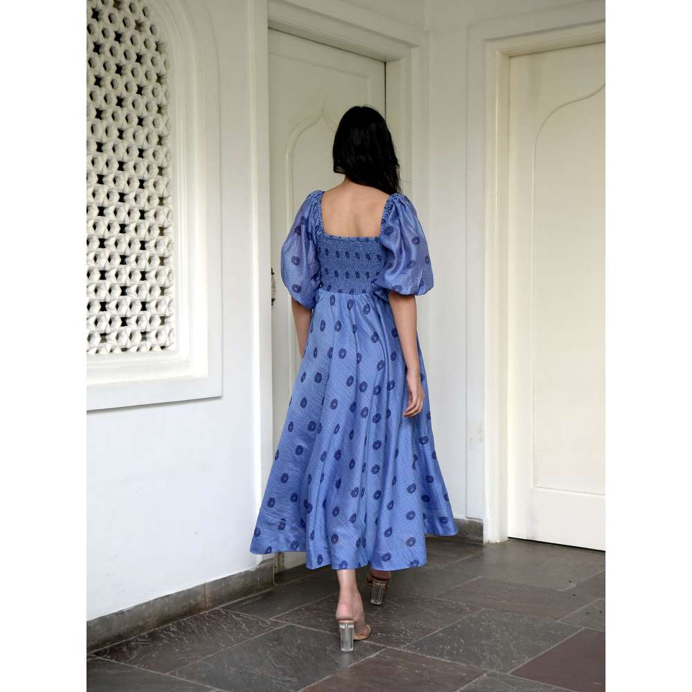 Taro india Cornflower Dress Midi