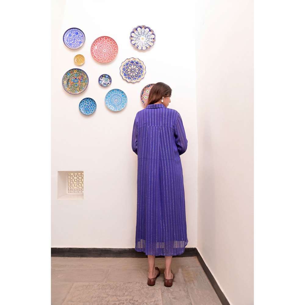 Taro India Neelambar Shirt Dress (Set of 2)