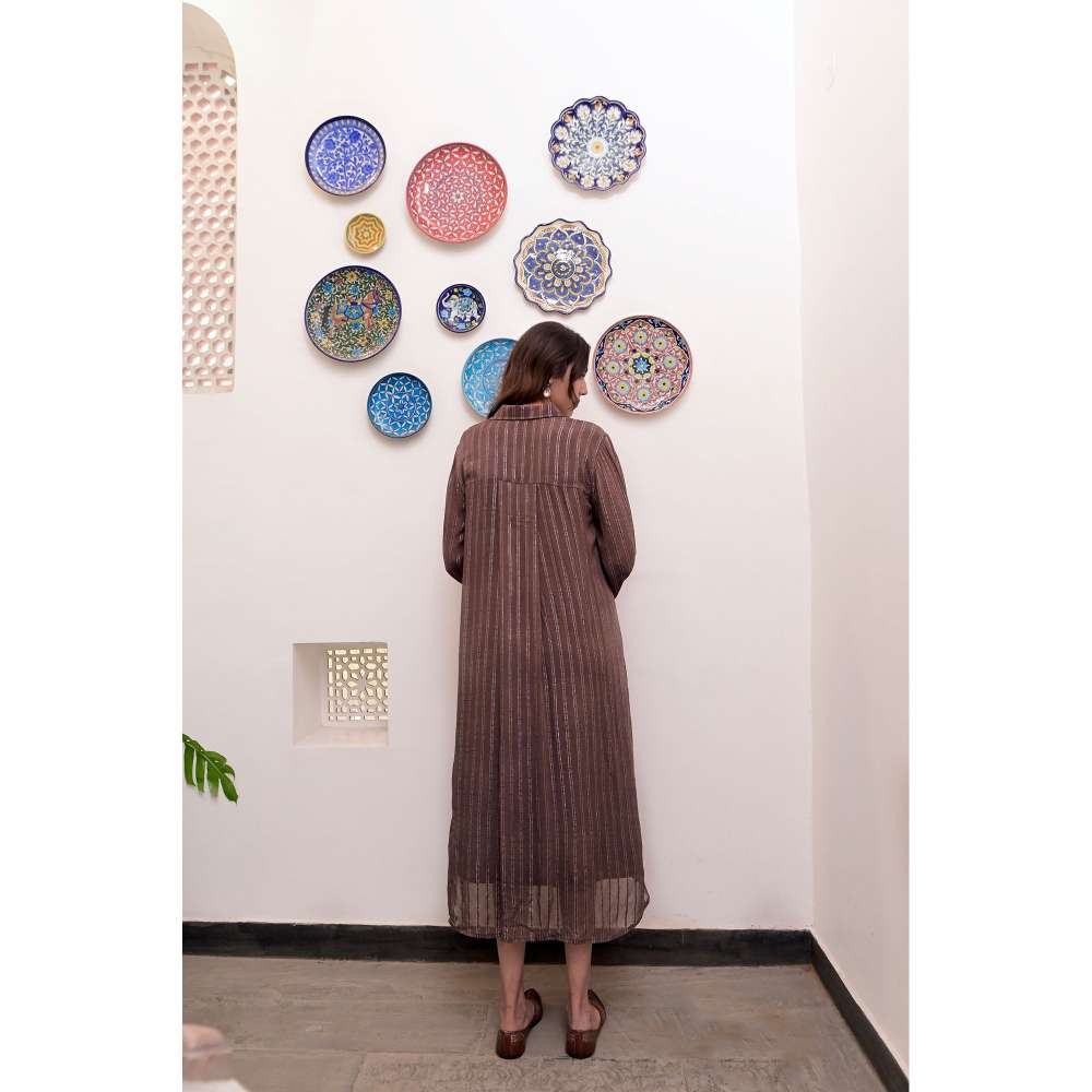 Taro India Gulkand Shirt Dress (Set of 2)