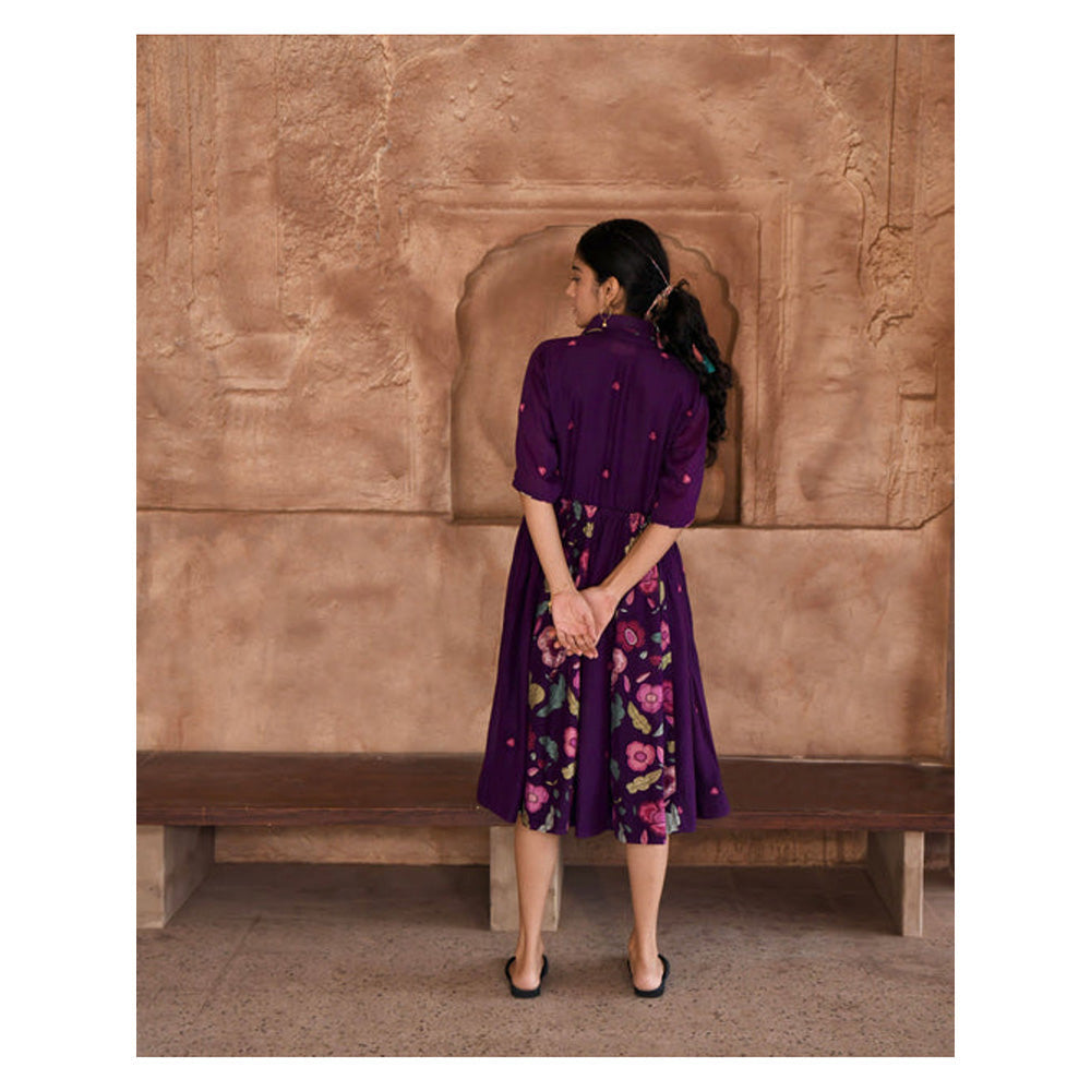 Taro India Mulberry Dress With Slip