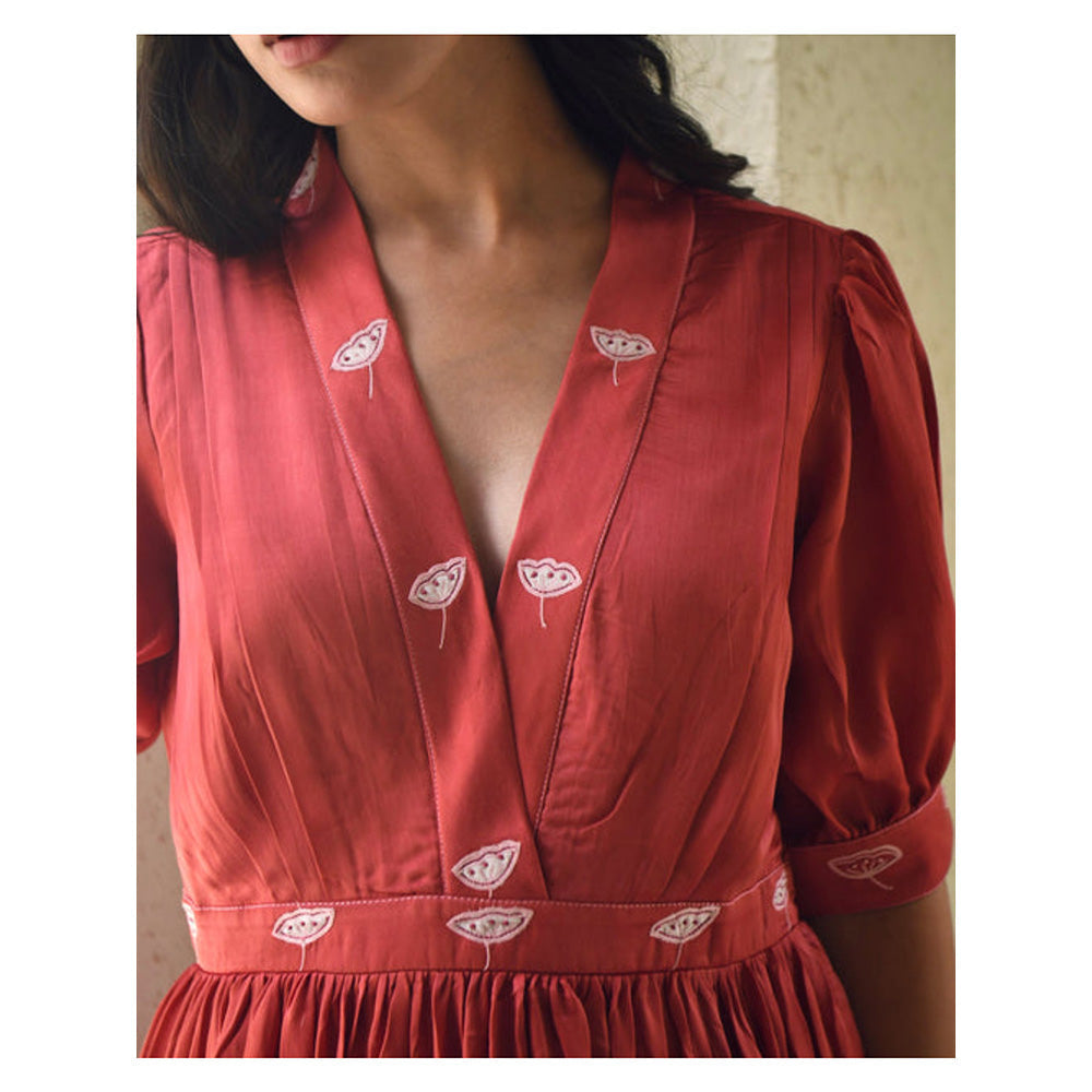 Taro India Lotus And Poppy Dress