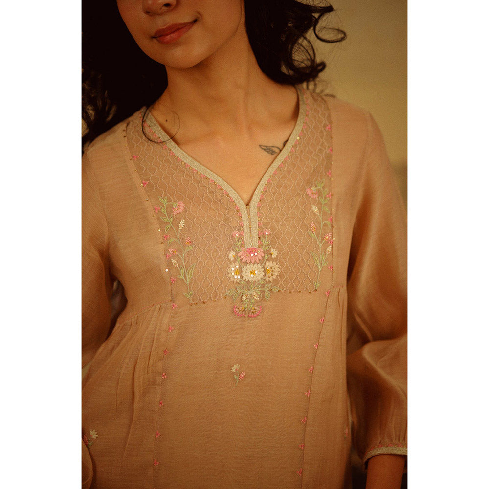 Tatwa Designs Chiku Juhi Yoke Kurta (Set of 3)