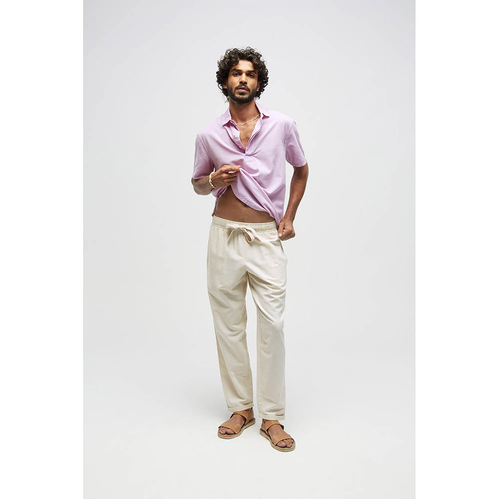 TERRA LUNA Idle Undyed Off White Pant