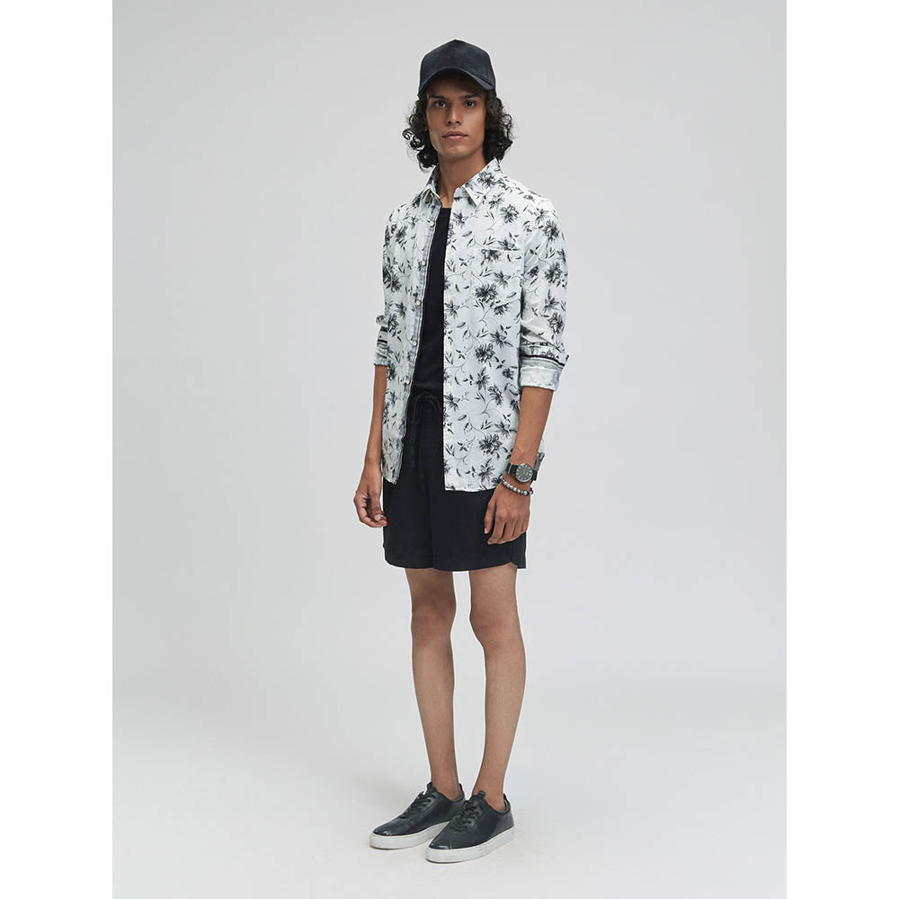 TERRA LUNA Titan Astera Print Casual Shirt