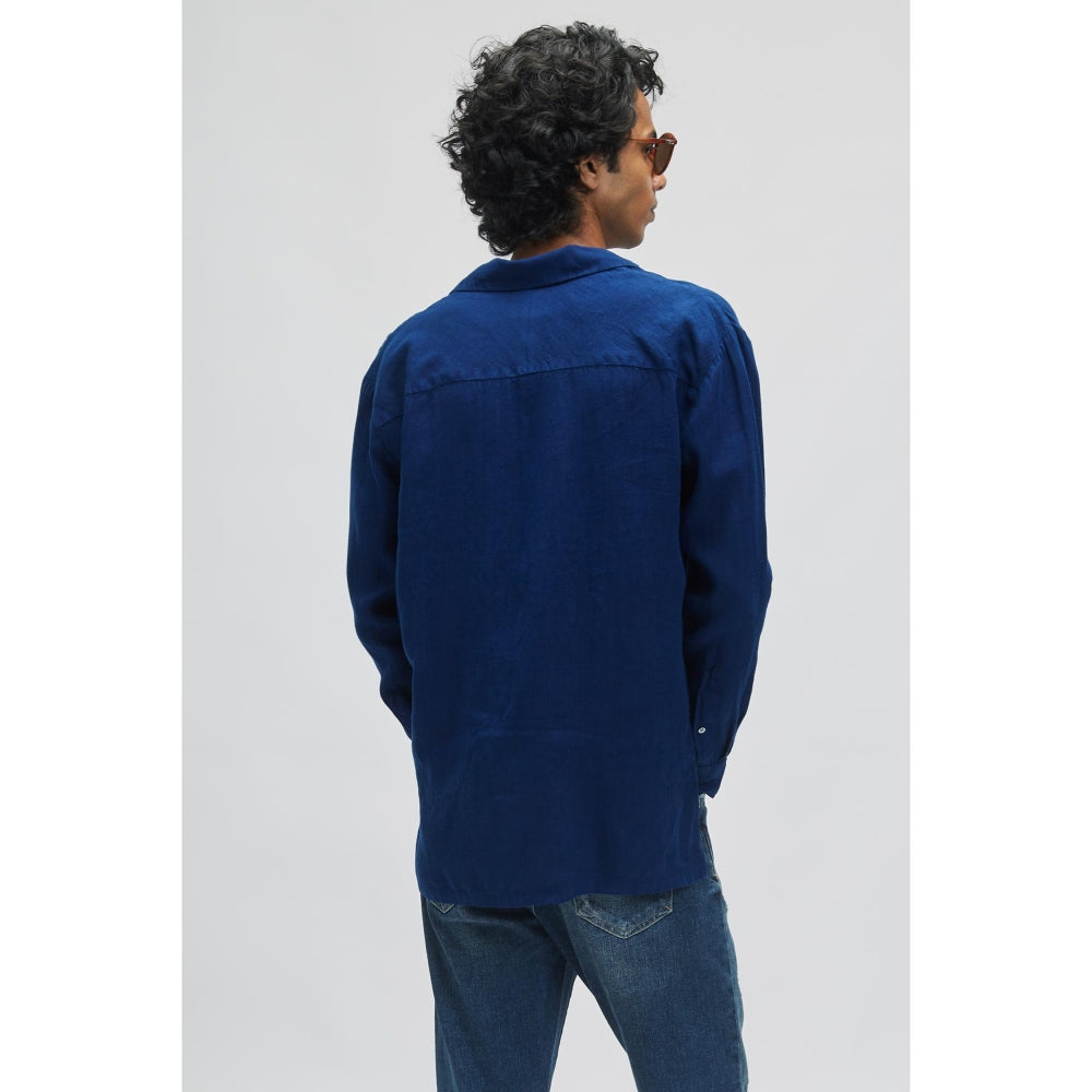 TERRA LUNA Pegasus Blue Casual Shirt